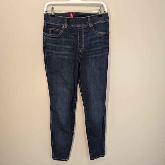 Spanx Jean-ish Ankle Denim Leggings Blue Twilight Rinse Classic - Size M - Picture 1 of 9